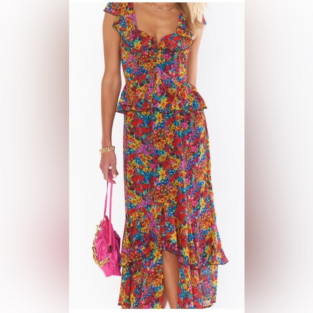 Show Me Your MuMu Reese Ruffle in Garden Glow